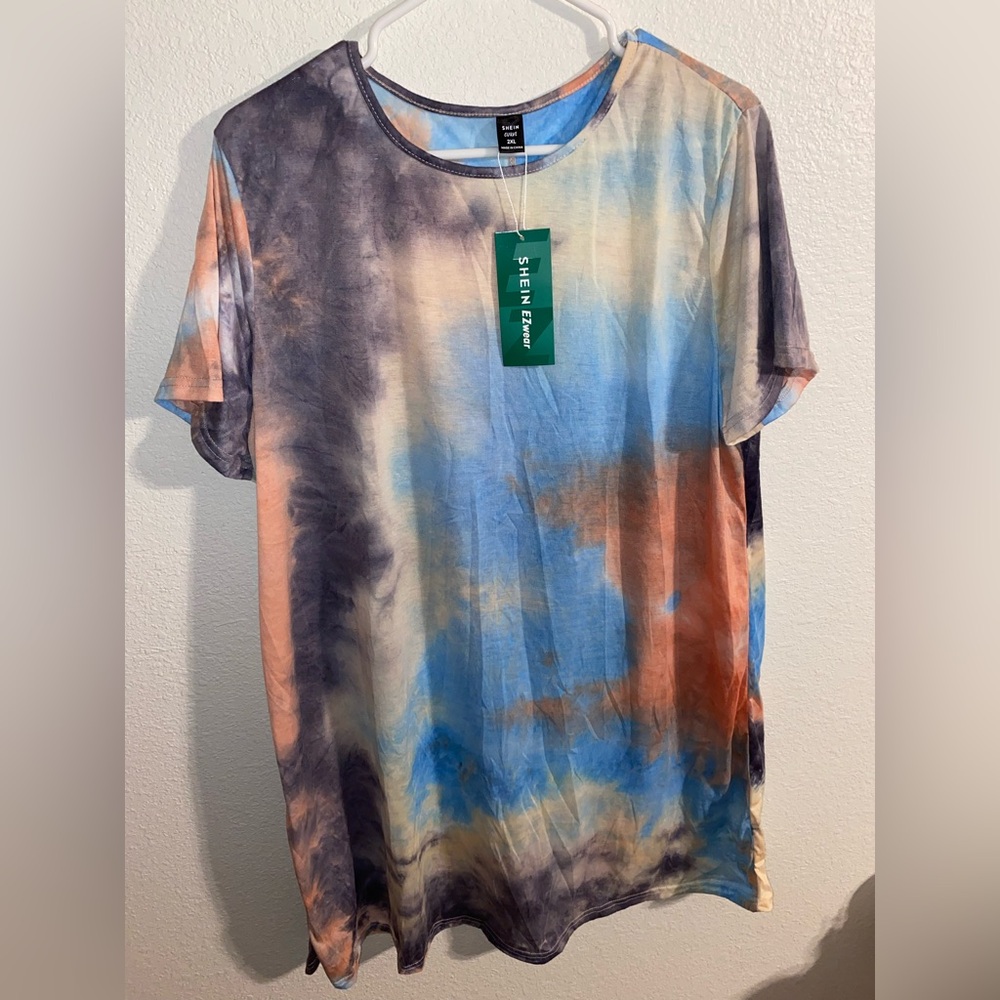 SHEIN Multicolor Tie-Dye Dress